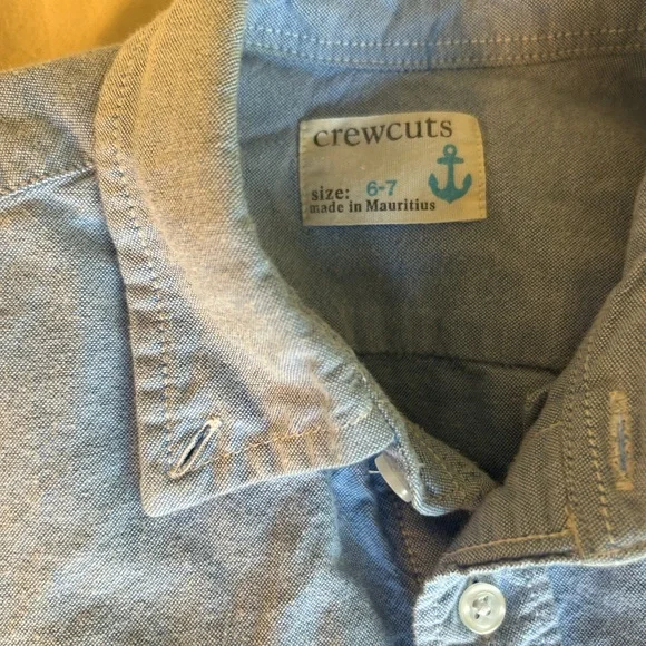 Lot of 4 Size 6-7 Crewcut button down shirts